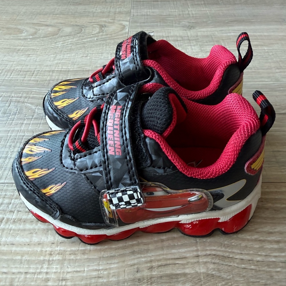 Kids Lightning McQueen Black and Red Shoes